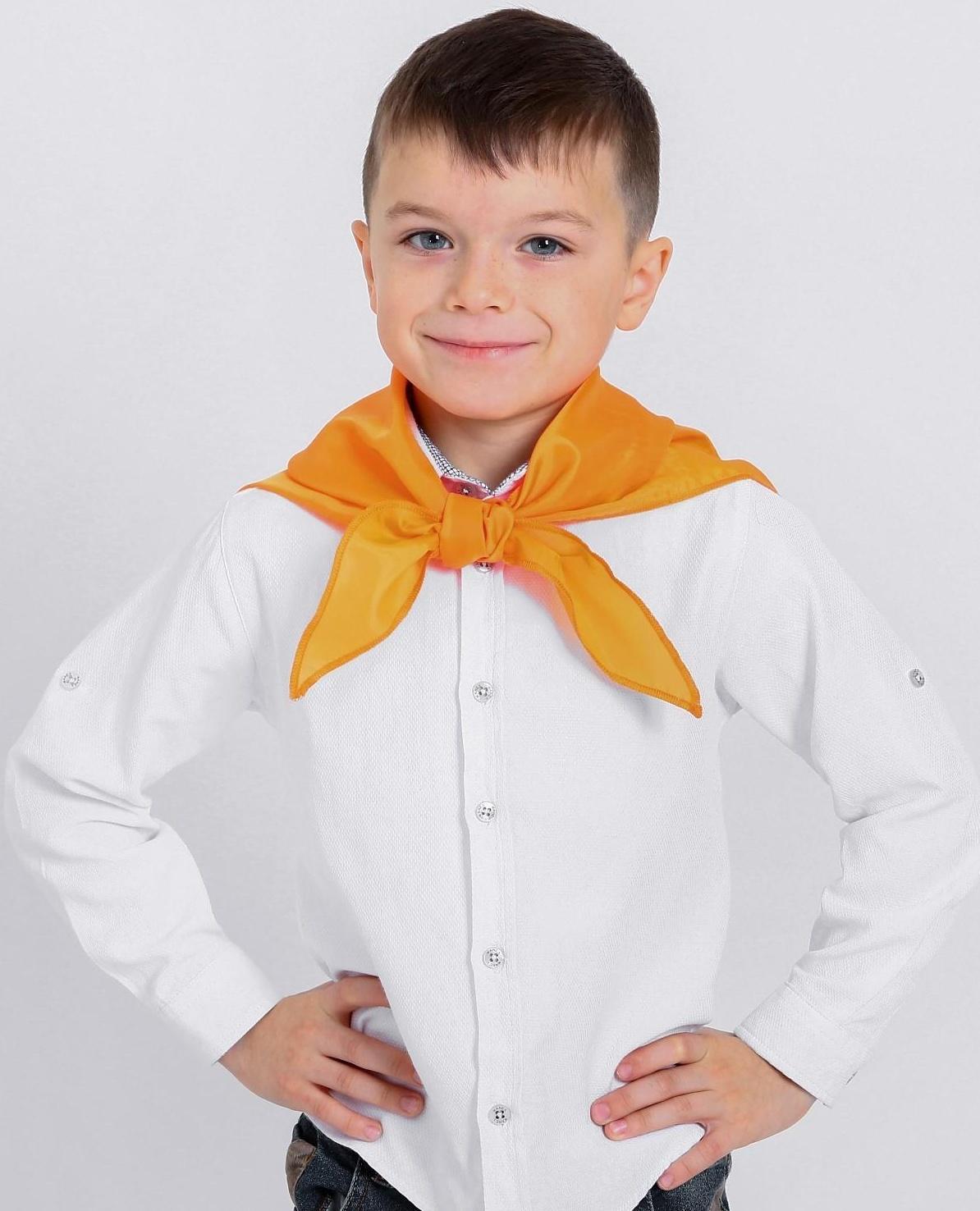 Галстук пионерский, цвет оранжевый
