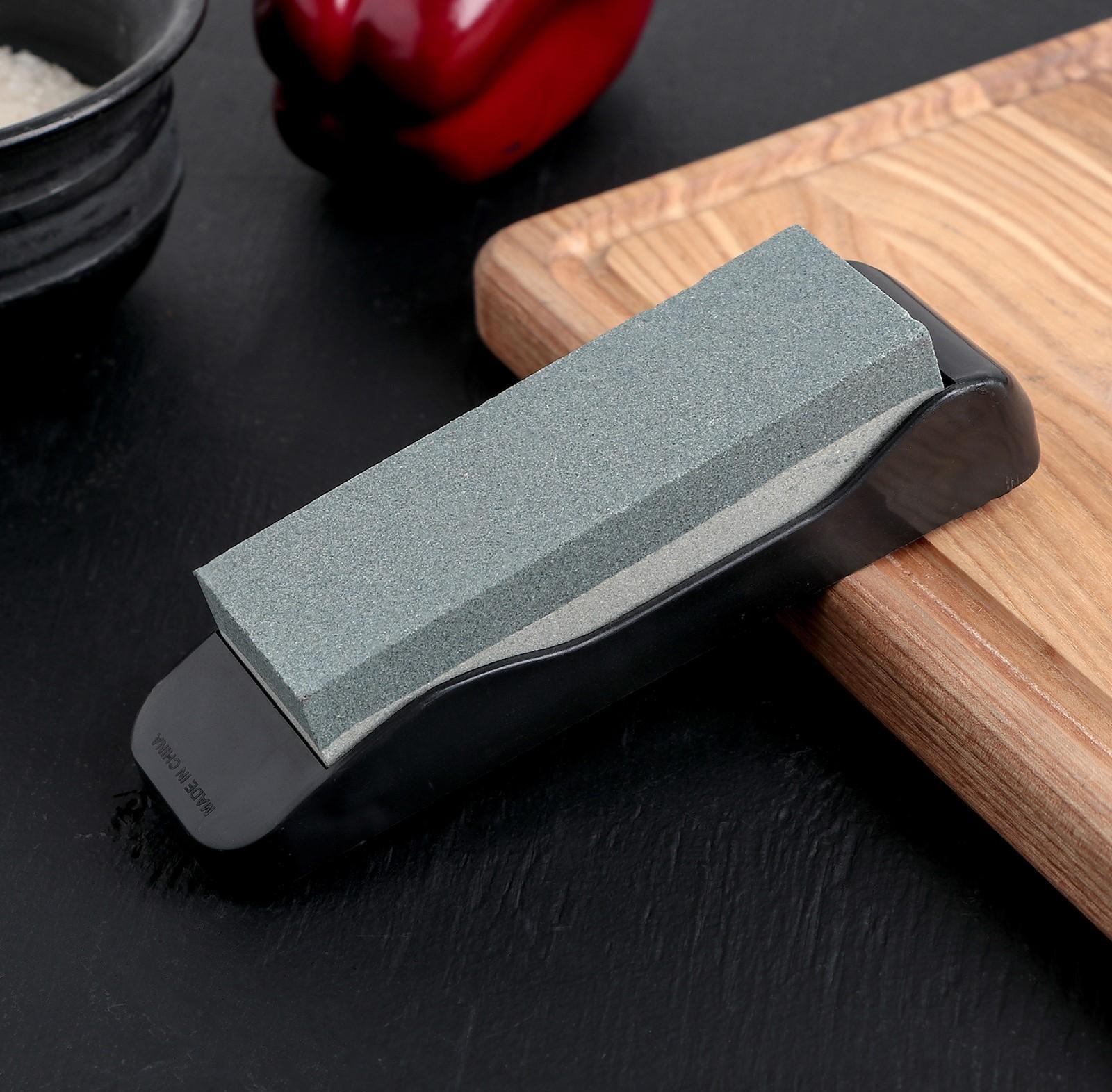 Точильный камень, 14,7 см, цвет МИКС