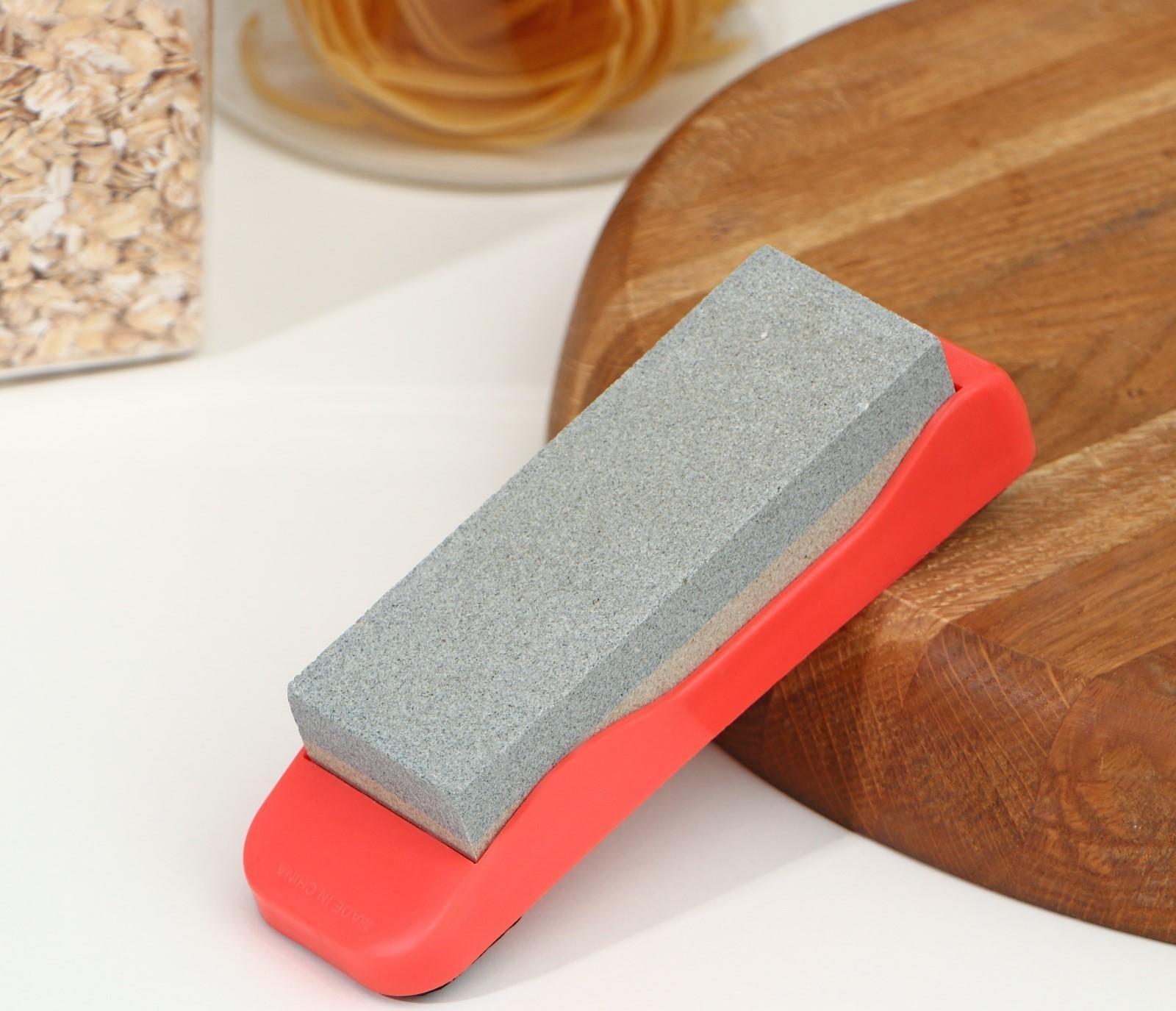 Точильный камень, 14,7 см, цвет МИКС