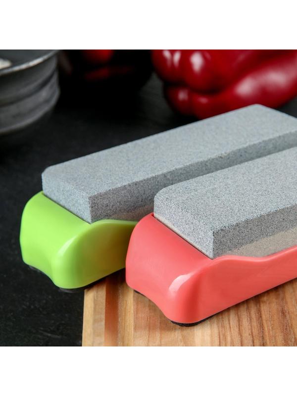 Точильный камень, 14,7 см, цвет МИКС