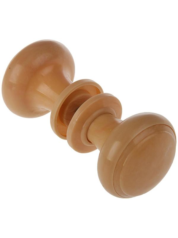 Ручка дверная пластмассовая, d=70, цвет светлое дерево