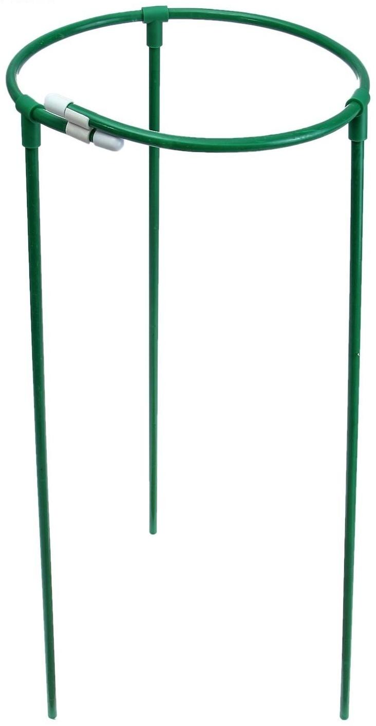 Кустодержатель, d = 30 см, h = 70 см, ножка d = 1 см металл, зелёный, троеножка