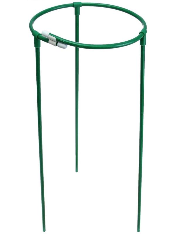 Кустодержатель, d = 30 см, h = 70 см, ножка d = 1 см металл, зелёный, троеножка