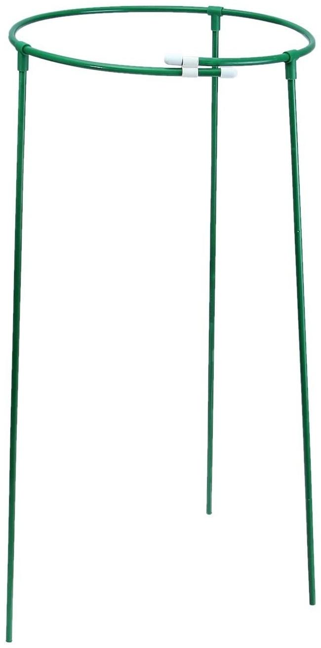 Кустодержатель, d = 50 см, h = 100 см, ножка d = 1 см, металл, зелёный, троеножка