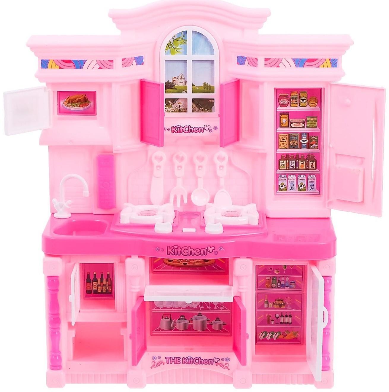 Игровой набор «Стильная кухня» розовая, световые и звуковые эффекты