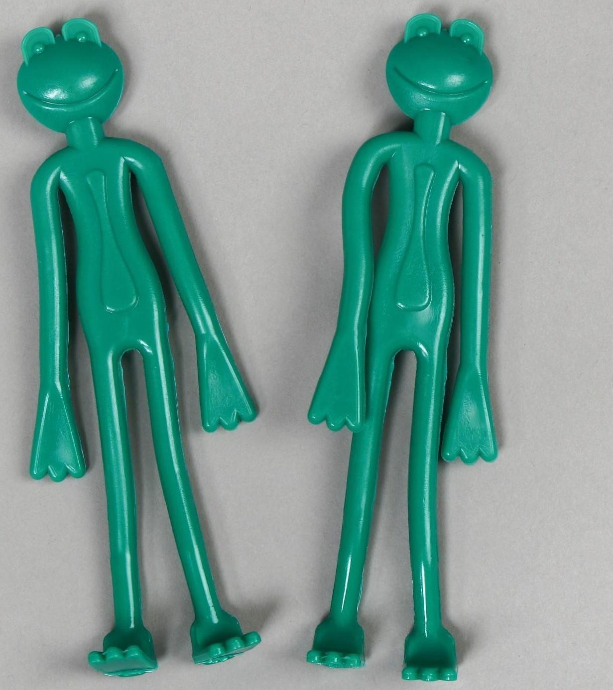 Подвязка для растений «Лягушка», набор 2 шт., зелёная