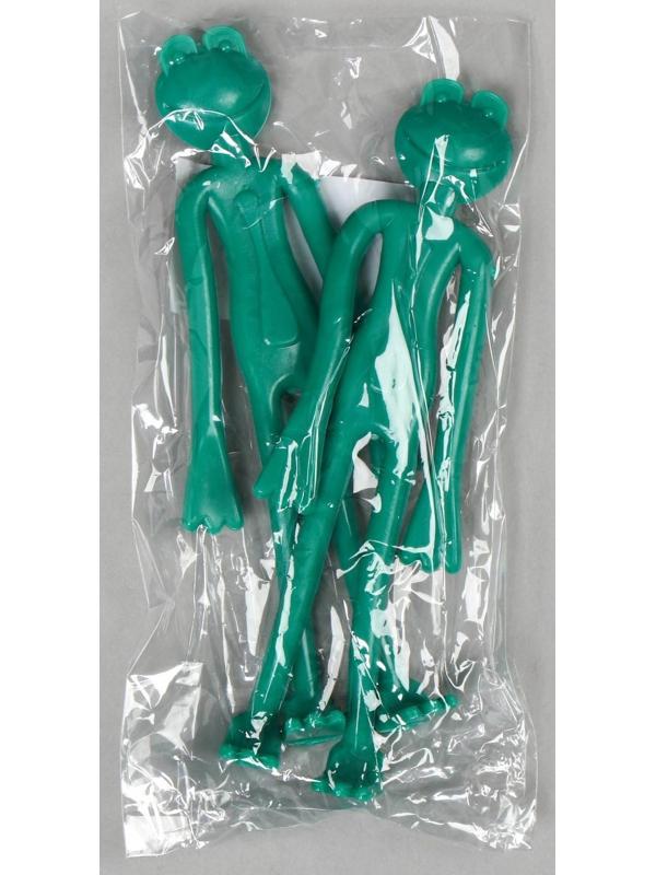 Подвязка для растений «Лягушка», набор 2 шт., зелёная