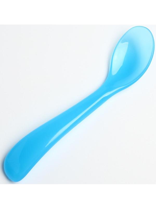 Набор детской посуды, 3 предмета: миска на присоске 330 мл, крышка, ложка, от 5 мес., цветаМИКС