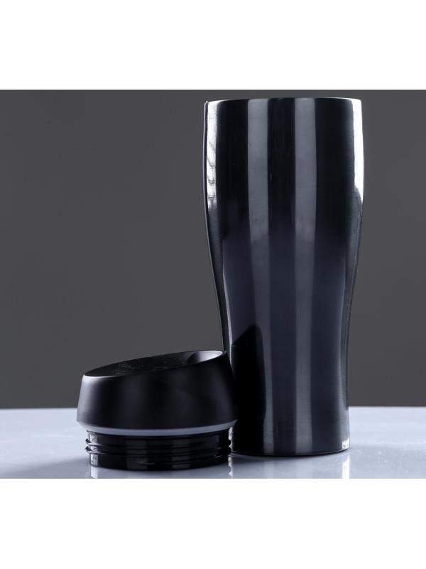 Термокружка, серия: City, 450 мл, сохраняет тепло 12 ч, 8 х 8х 21.5 см, чёрная