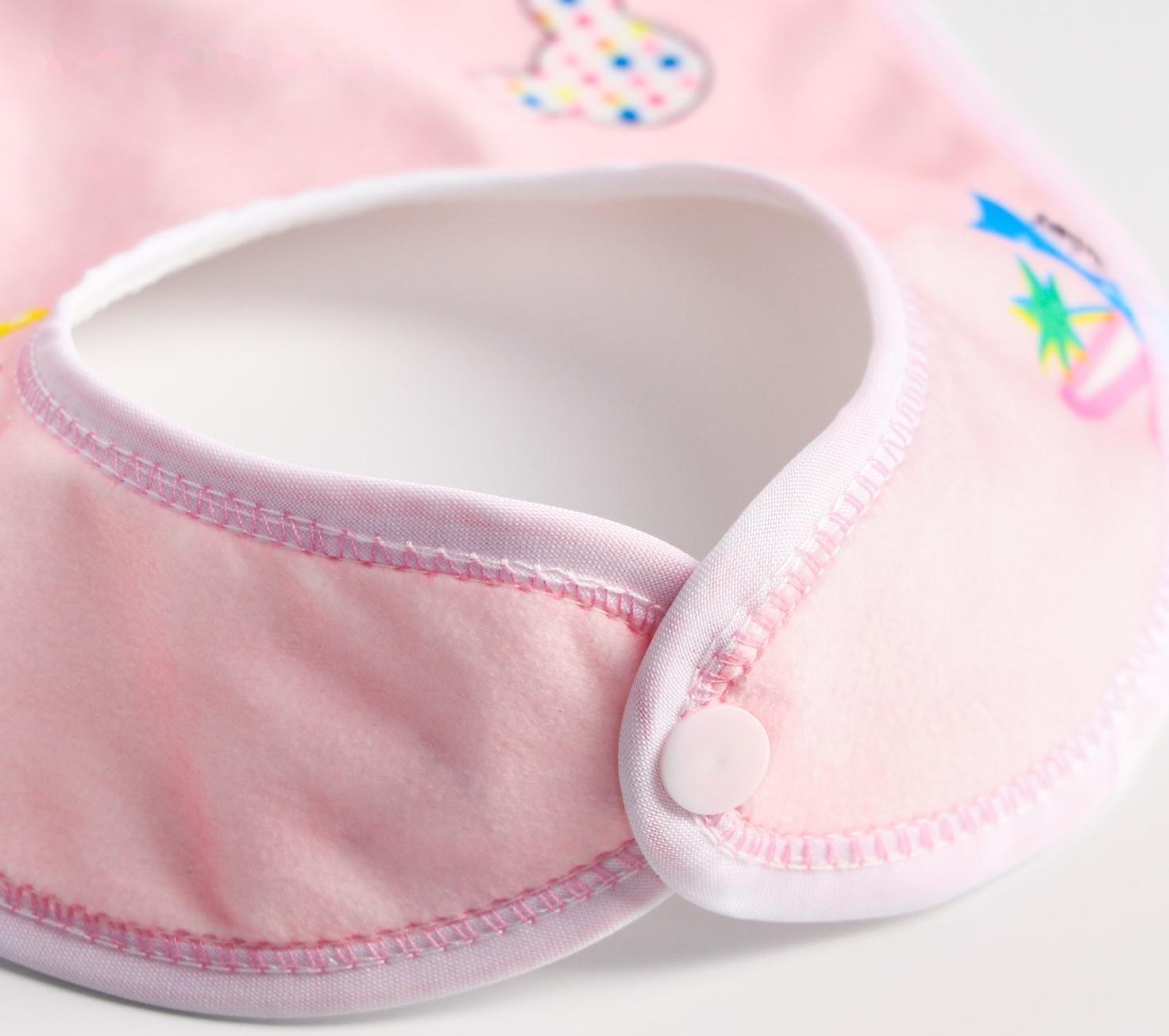 Нагрудник/слюнявчик для кормления на кнопке, МИКС