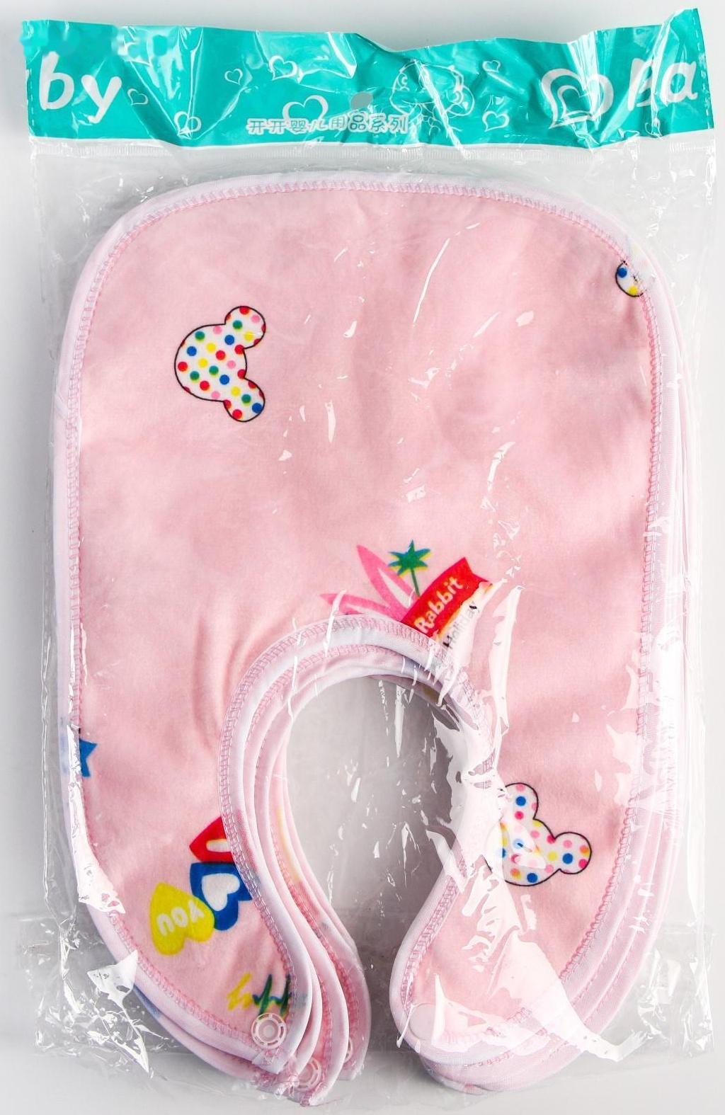 Нагрудник/слюнявчик для кормления на кнопке, МИКС