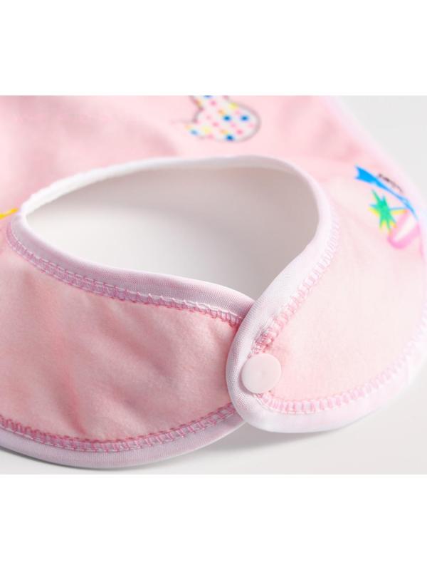 Нагрудник/слюнявчик для кормления на кнопке, МИКС