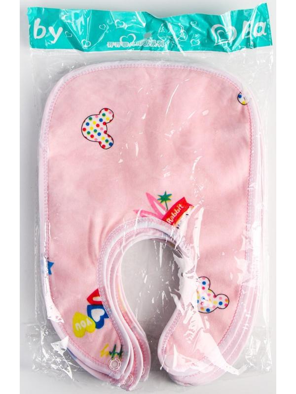 Нагрудник/слюнявчик для кормления на кнопке, МИКС