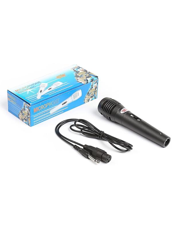 Микрофон для караоке G-102, проводной, 1.2 м, чёрный