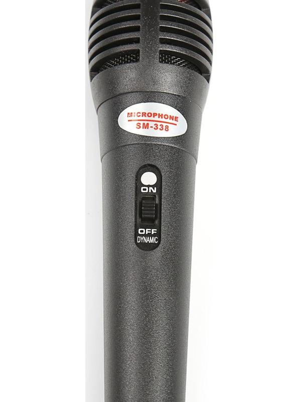 Микрофон для караоке G-102, проводной, 1.2 м, чёрный