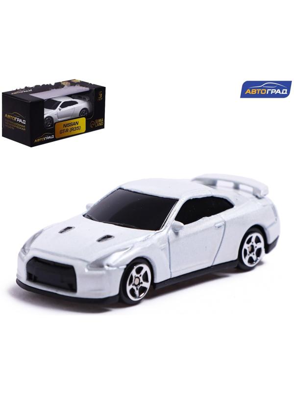 Машина металлическая NISSAN GT-R (R35), 1:64, цвет белый