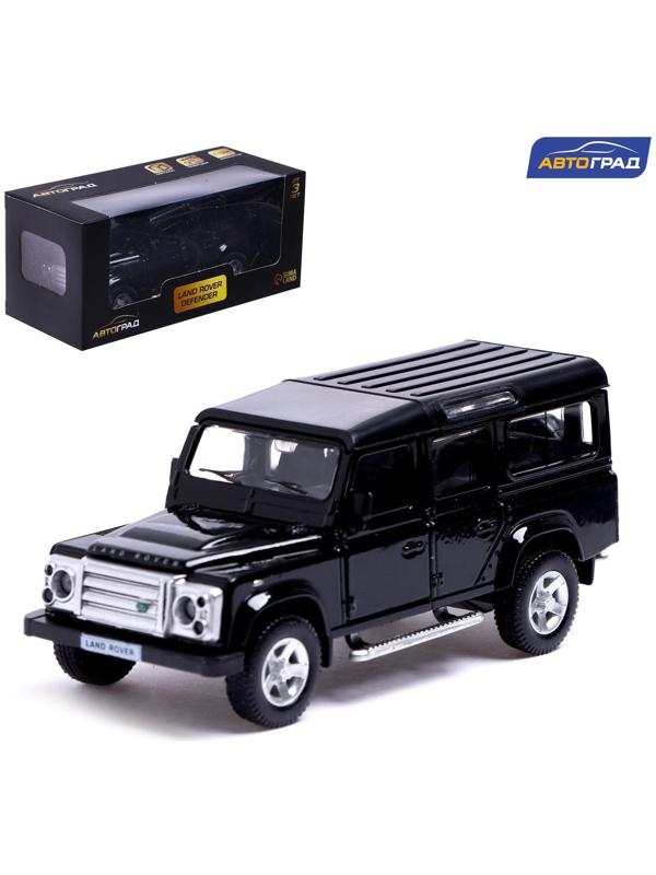 Машина металлическая LAND ROVER DEFENDER, 1:32, открываются двери, инерция, цвет чёрный