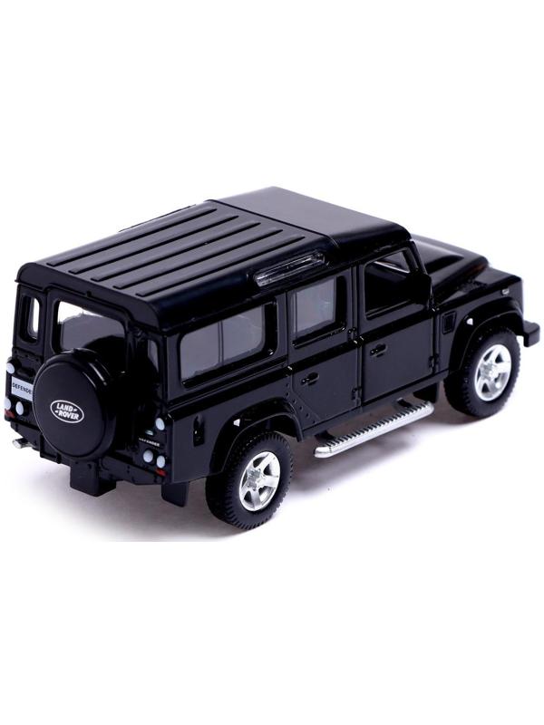 Машина металлическая LAND ROVER DEFENDER, 1:32, открываются двери, инерция, цвет чёрный