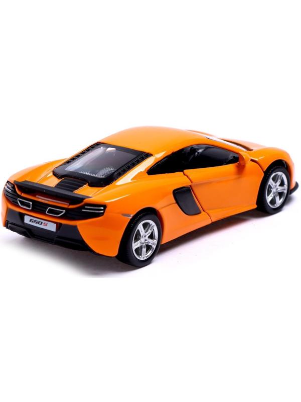 Машина металлическая MCLAREN 650S, 1:32, открываются двери, инерция, цвет оранжевый