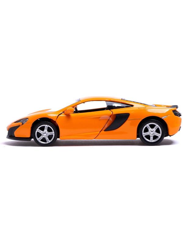 Машина металлическая MCLAREN 650S, 1:32, открываются двери, инерция, цвет оранжевый