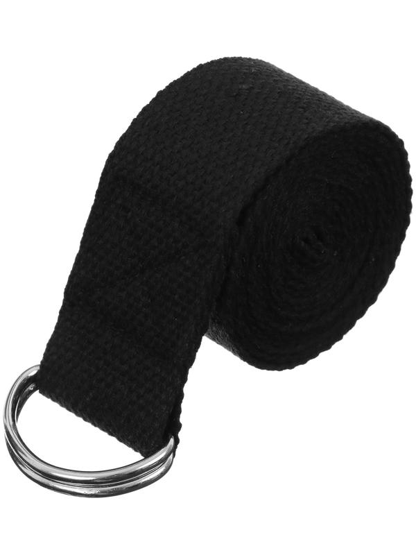 Набор для йоги: блок, ремень, цвет чёрный