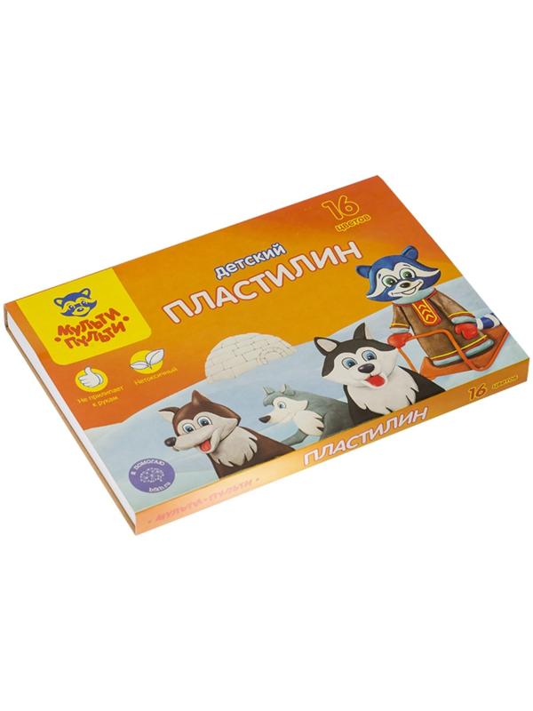 Пластилин 16 цветов 240 гр Мульти-Пульти 
