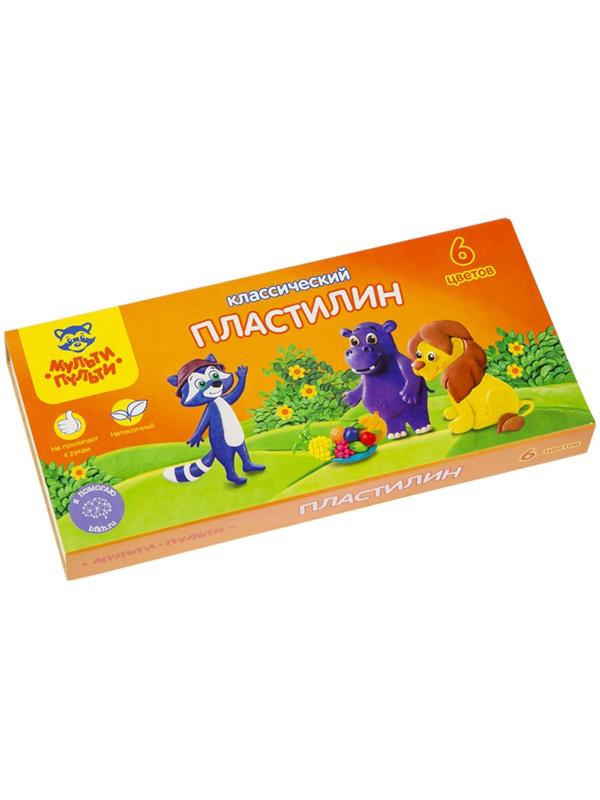 Пластилин 6 цветов 