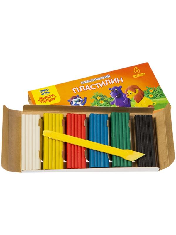 Пластилин 6 цветов 