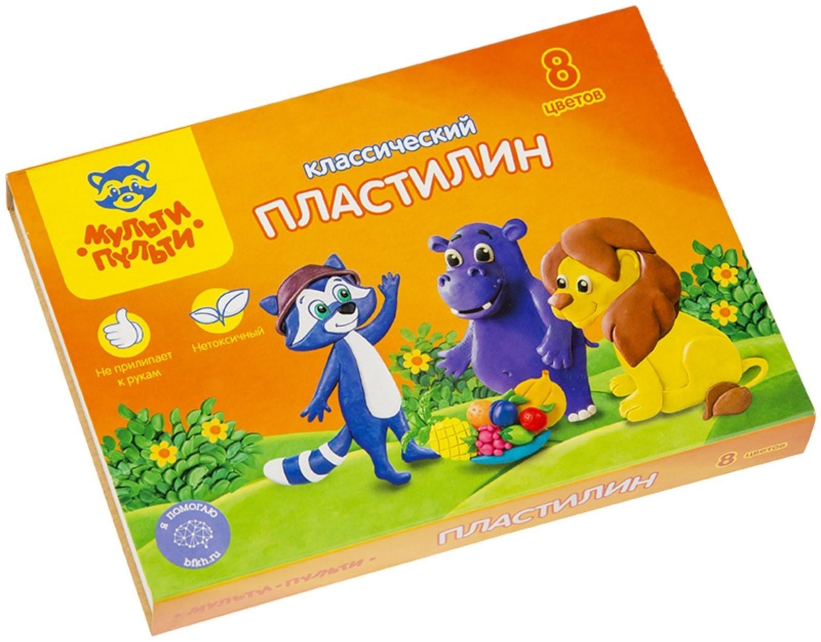 Пластилин 8 цветов 