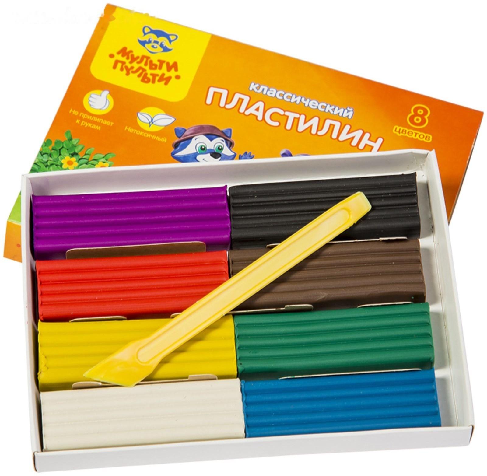 Пластилин 8 цветов 