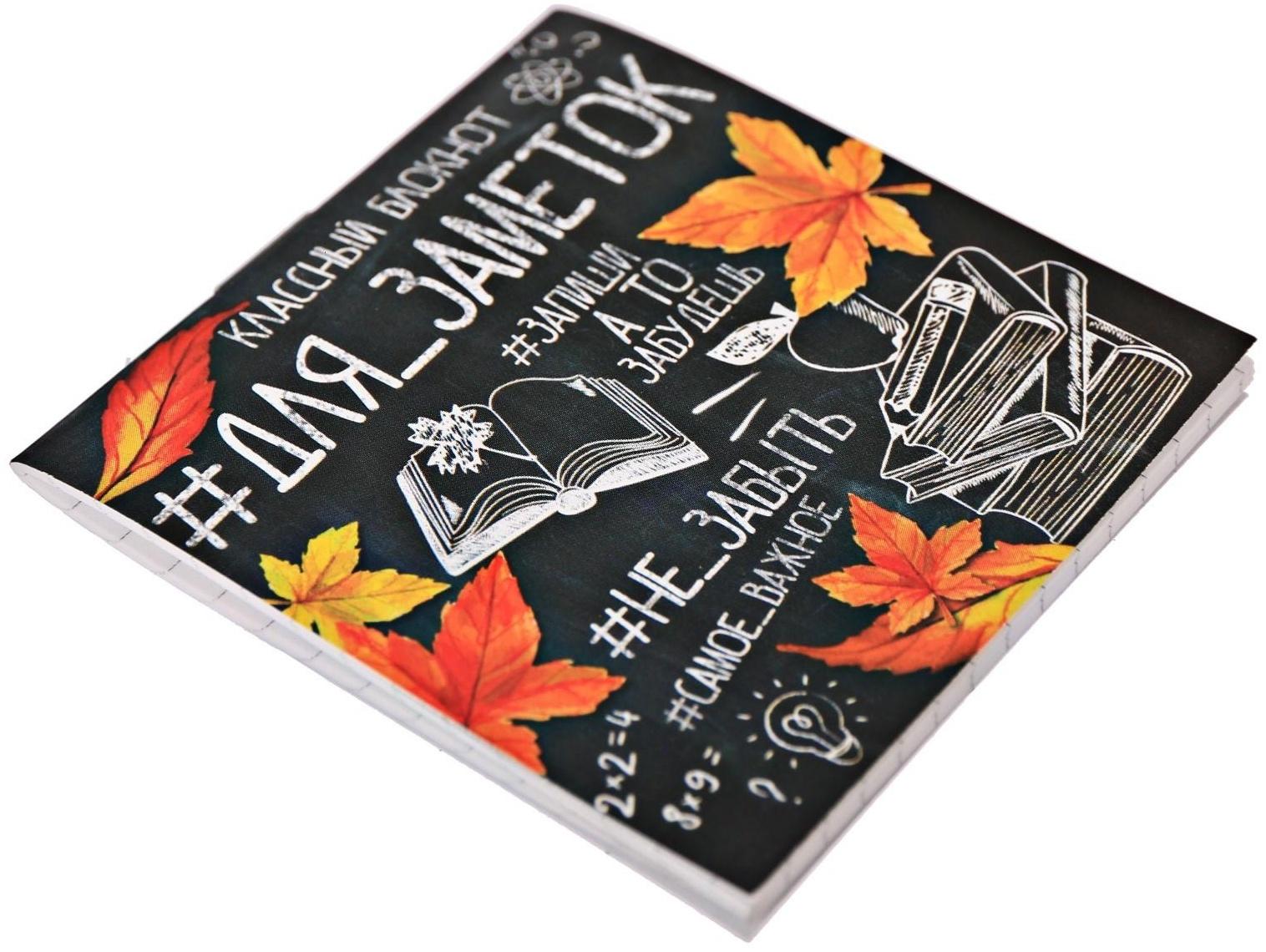 Блокнот 10*10, 16 листов «Для заметок школа»