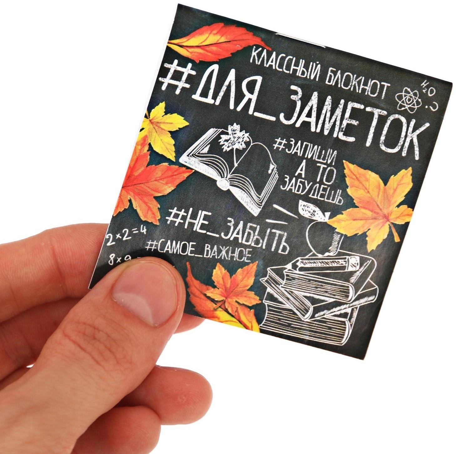 Блокнот 10*10, 16 листов «Для заметок школа»