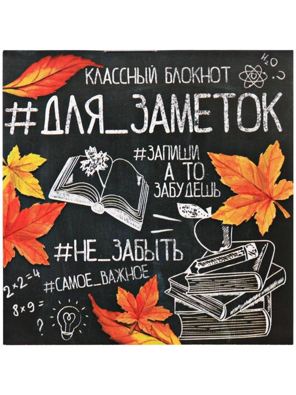 Блокнот 10*10, 16 листов «Для заметок школа»