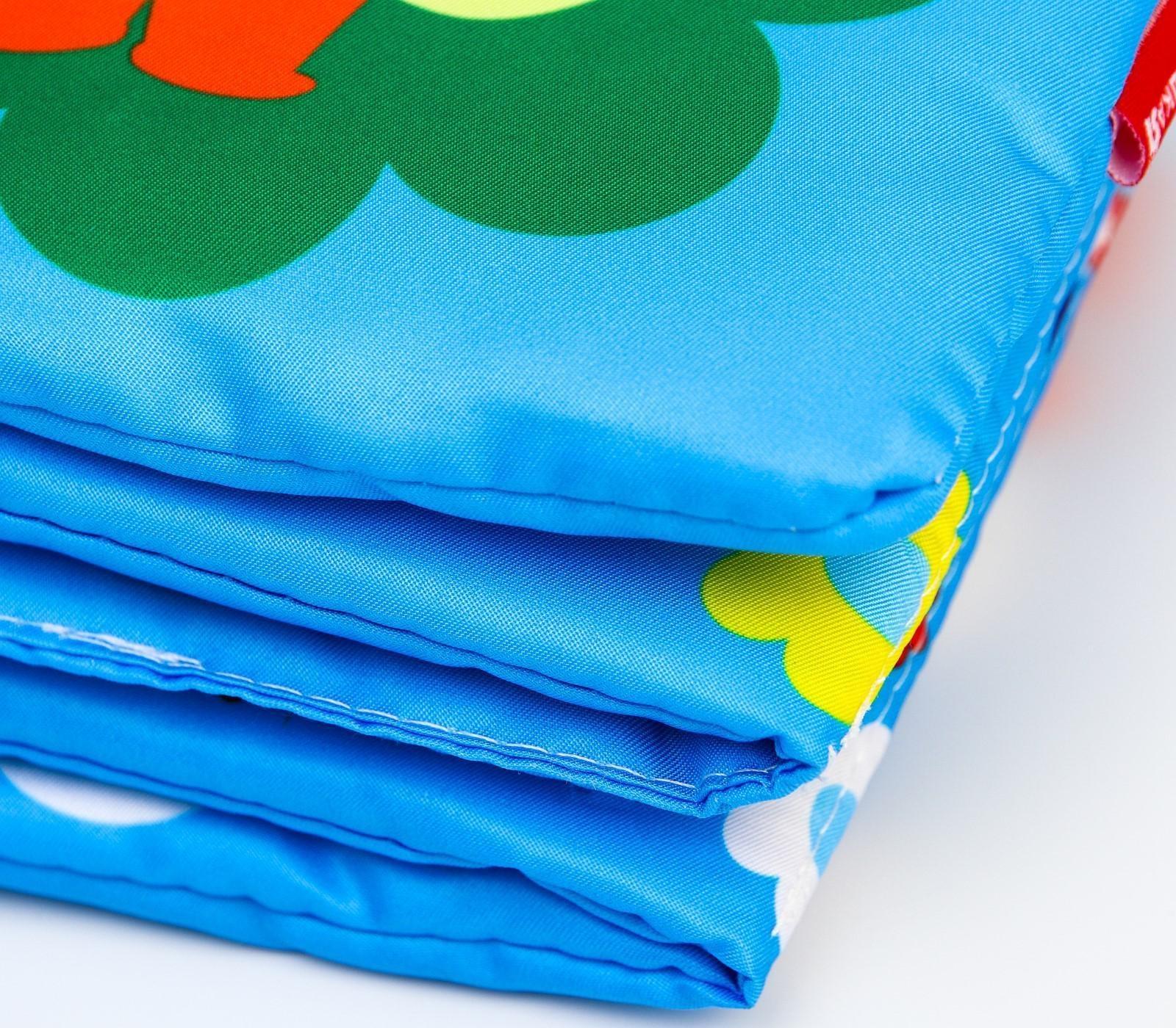 Мягкая книжка-бортик на кроватку «Лесные зверята», 14 х 14 см, с шуршалкой