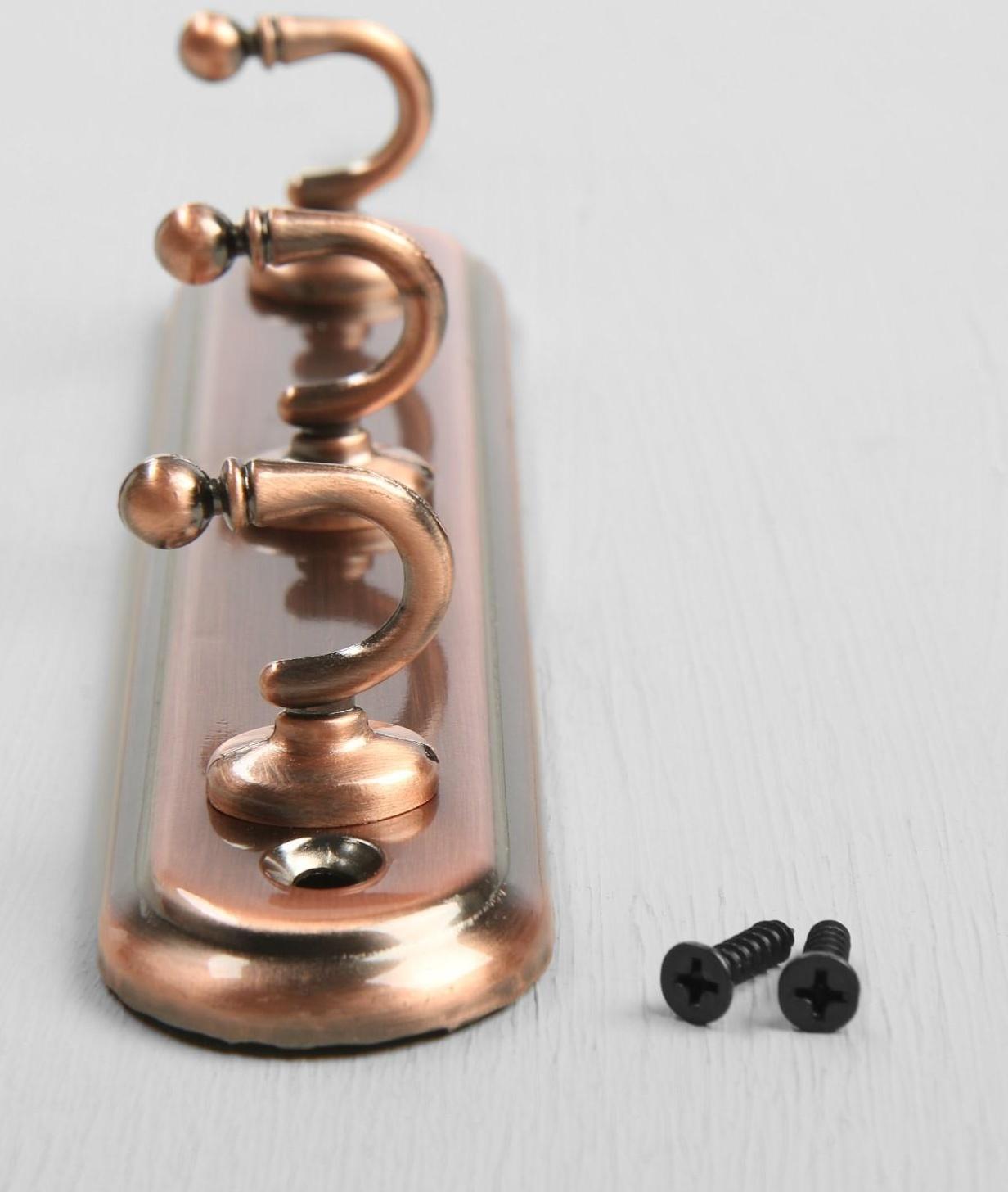 Вешалка 3-х местная KV103AC, цвет медь