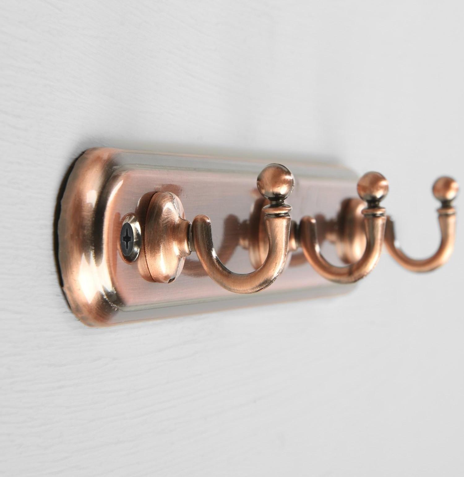 Вешалка 3-х местная KV103AC, цвет медь