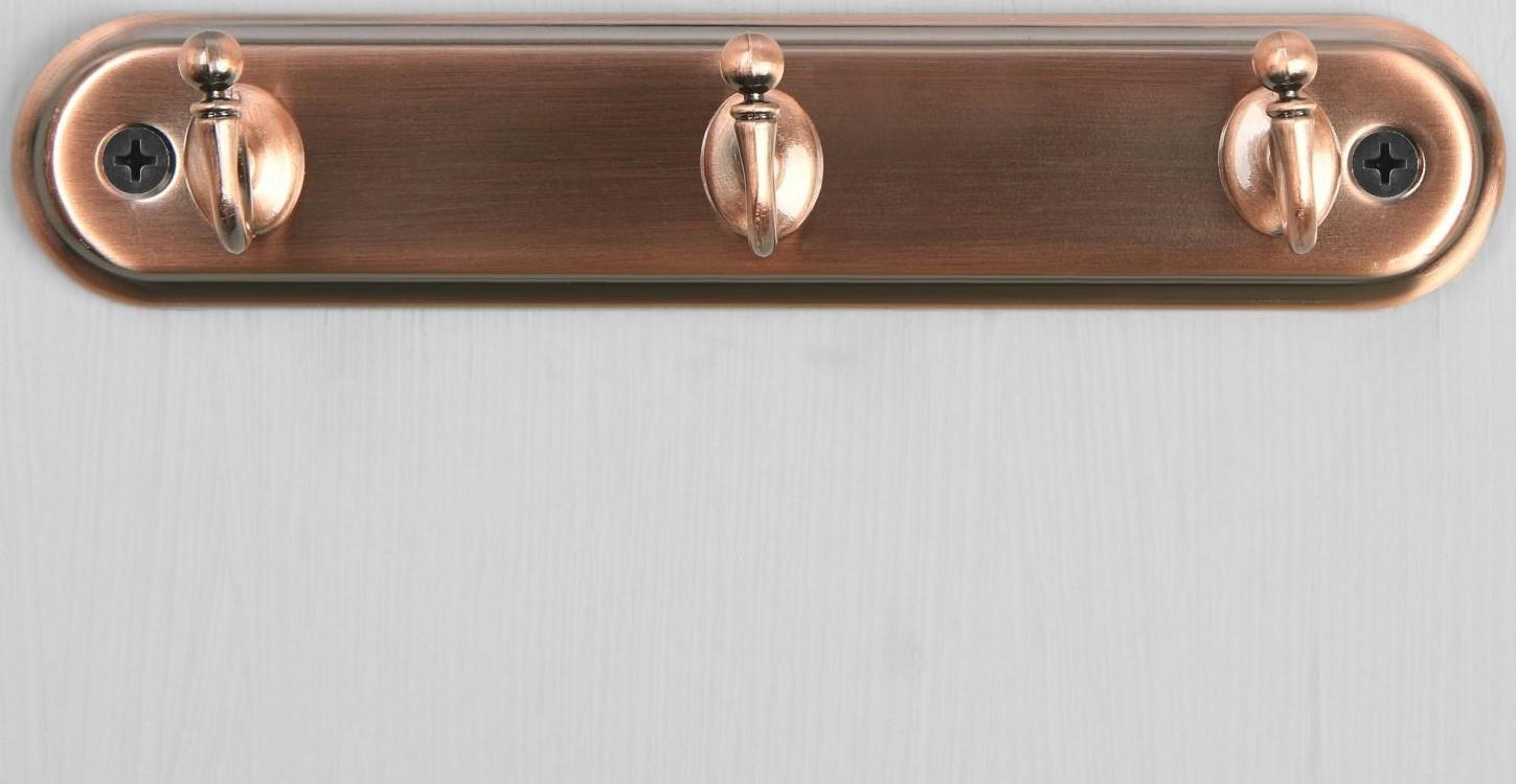 Вешалка 3-х местная KV103AC, цвет медь