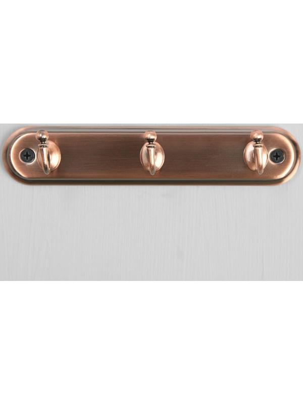Вешалка 3-х местная KV103AC, цвет медь