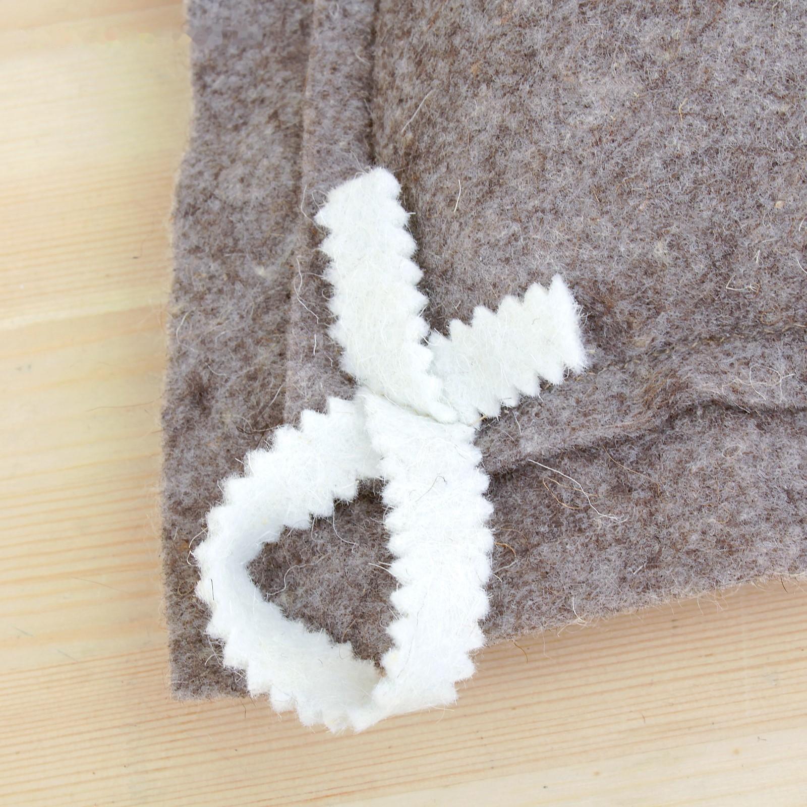 Подушка комбинированная, войлок, 50×33см