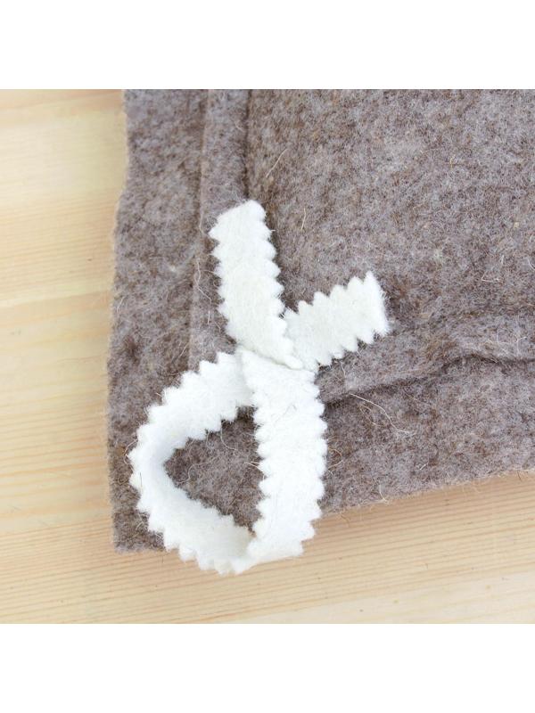 Подушка комбинированная, войлок, 50×33см