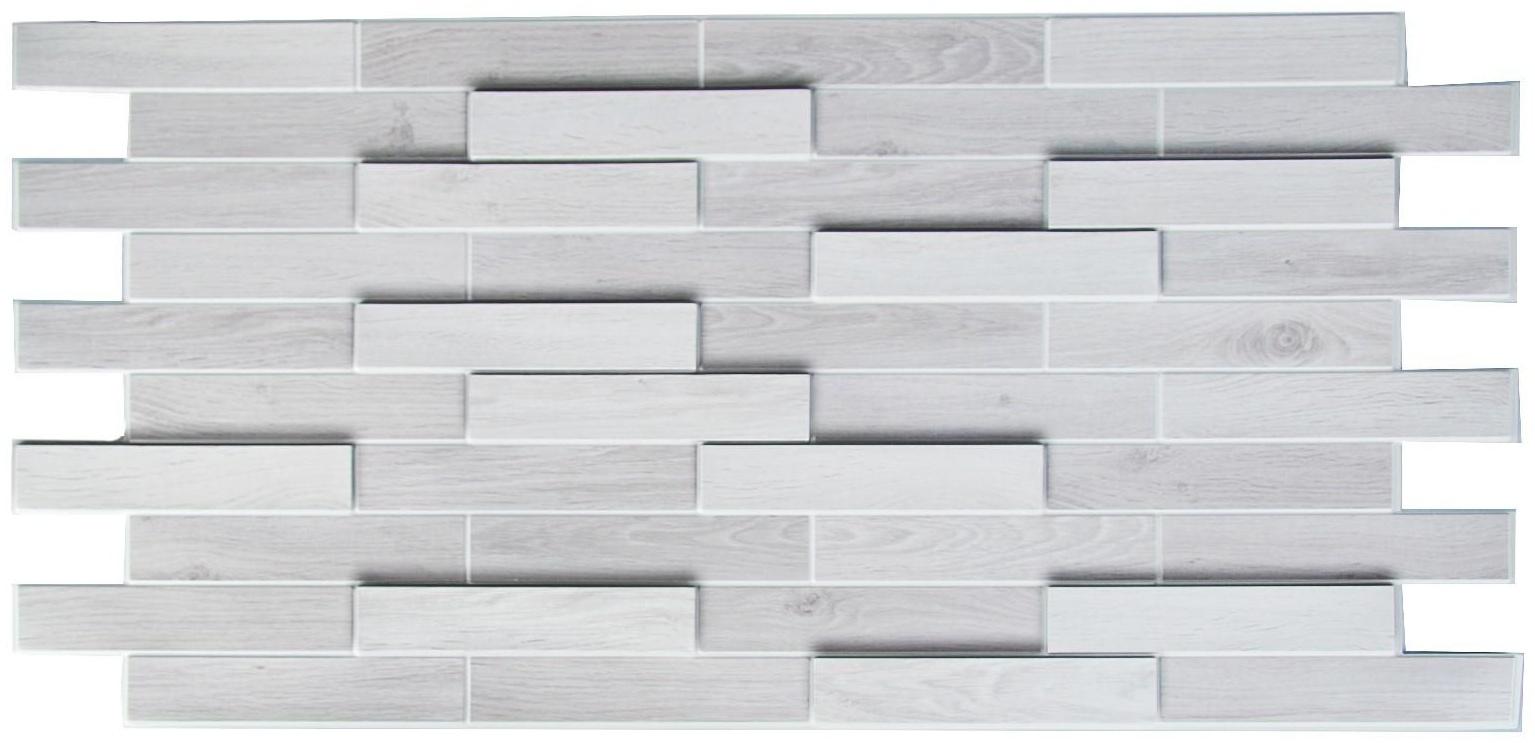 Панель ПВХ Паркет Дуб беленый 980*480