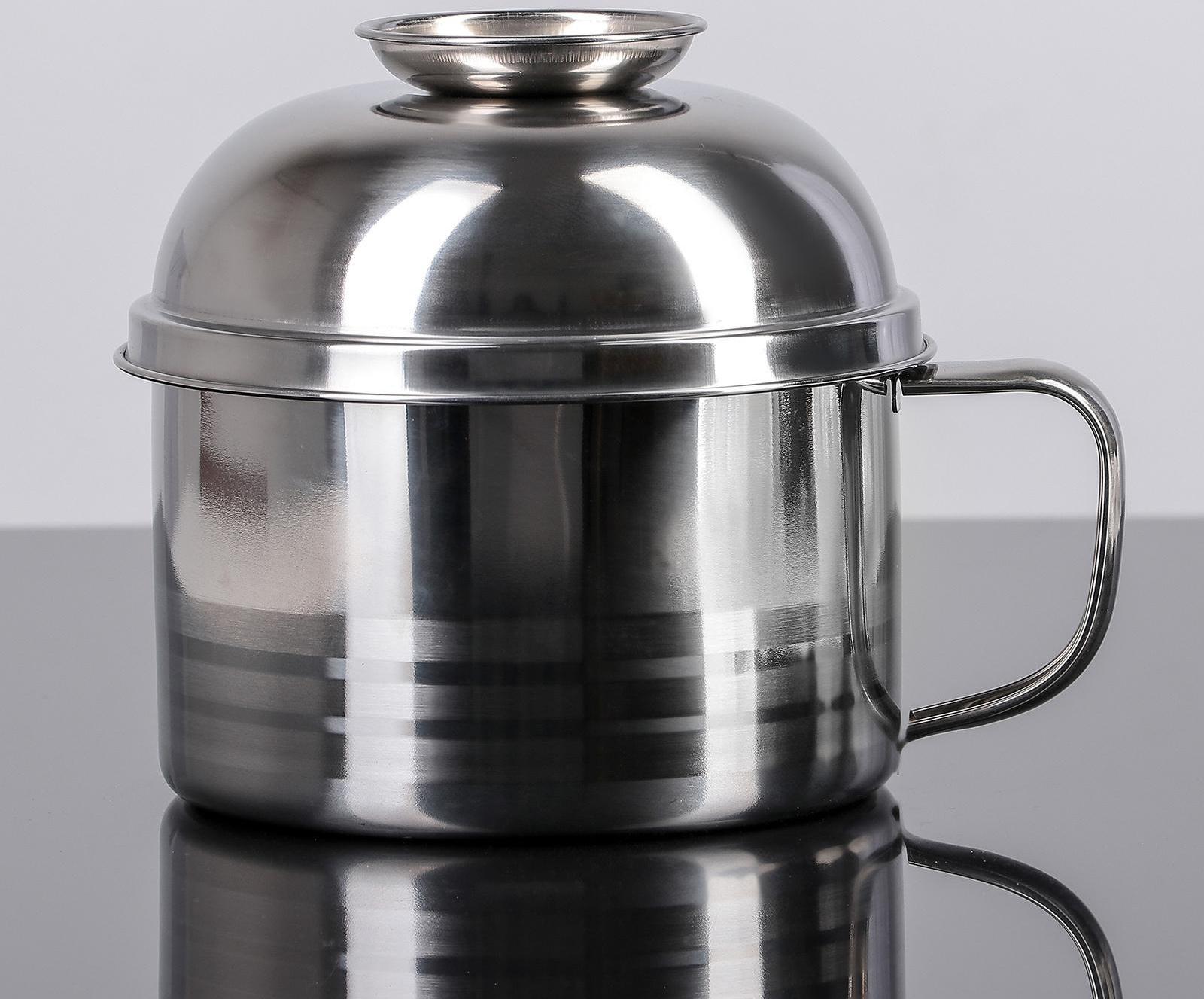 Набор посуды из нержавеющей стали «Турист» 3 шт: кружка 1,35 л, миска 650 мл, тарелка 300 мл