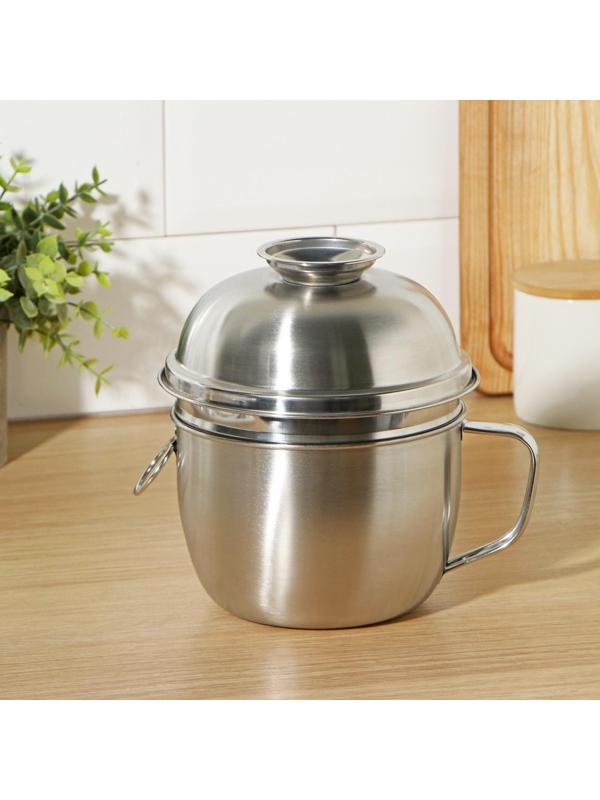 Набор посуды из нержавеющей стали «Турист» 3 шт: кружка 1,35 л, миска 650 мл, тарелка 300 мл