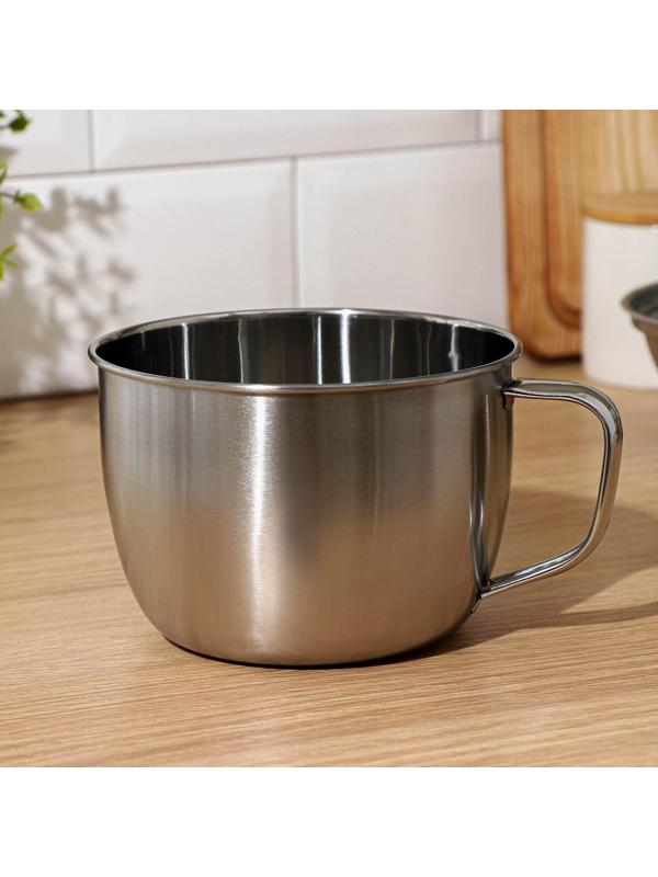 Набор посуды из нержавеющей стали «Турист» 3 шт: кружка 1,35 л, миска 650 мл, тарелка 300 мл