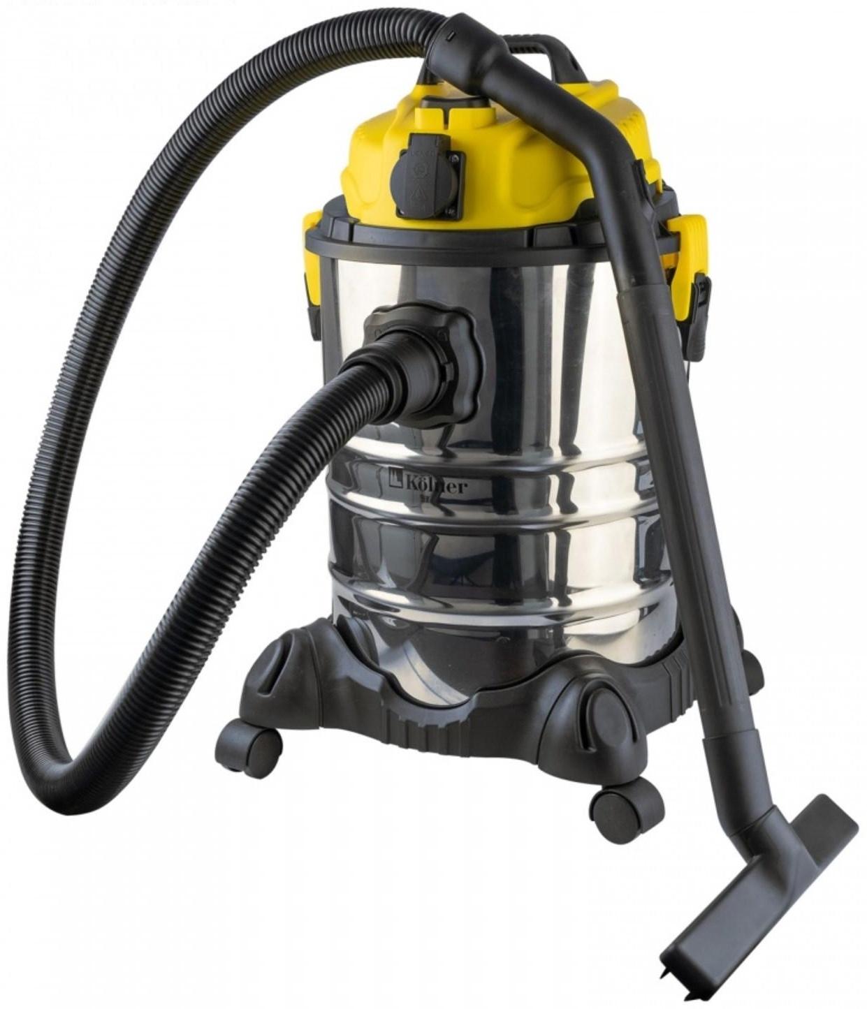 Строительный пылесос Kolner KVC 1700 S, 1700Вт, объем бака 25л