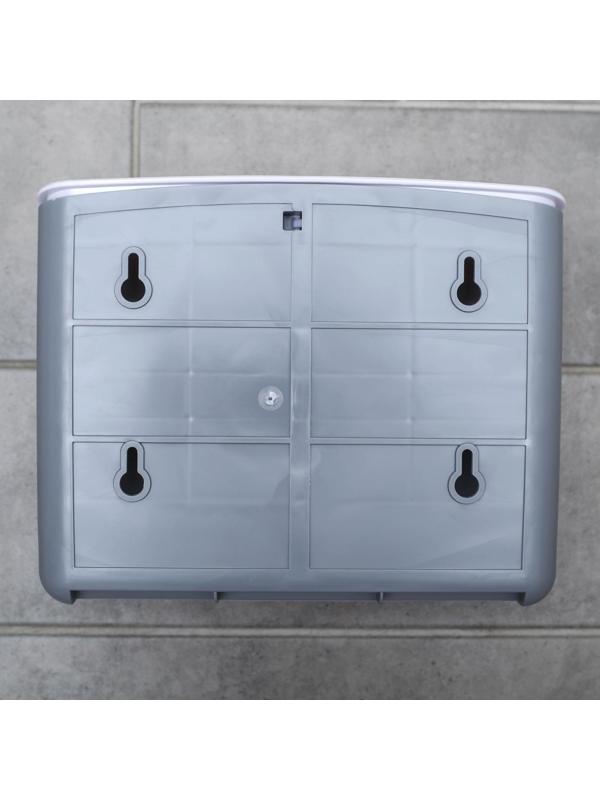 Диспенсер для бумажных полотенец в листах, пластик, 21,5×9×26,5 см, цвет белый