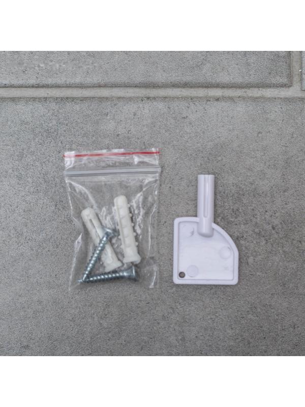 Диспенсер для бумажных полотенец в листах, пластик, 21,5×9×26,5 см, цвет белый