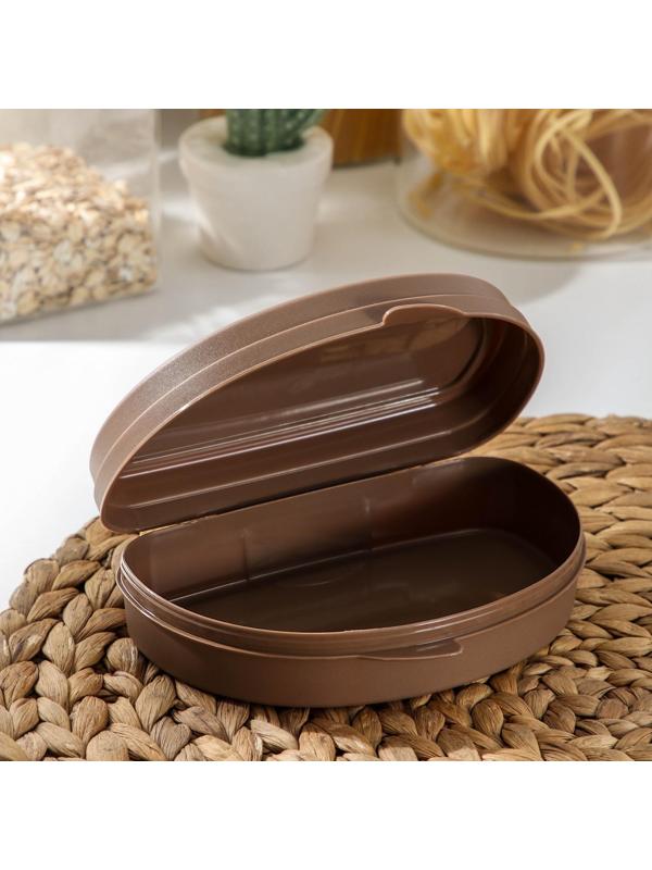 Бутербродница «Совы», 400 мл, цвет коричневый