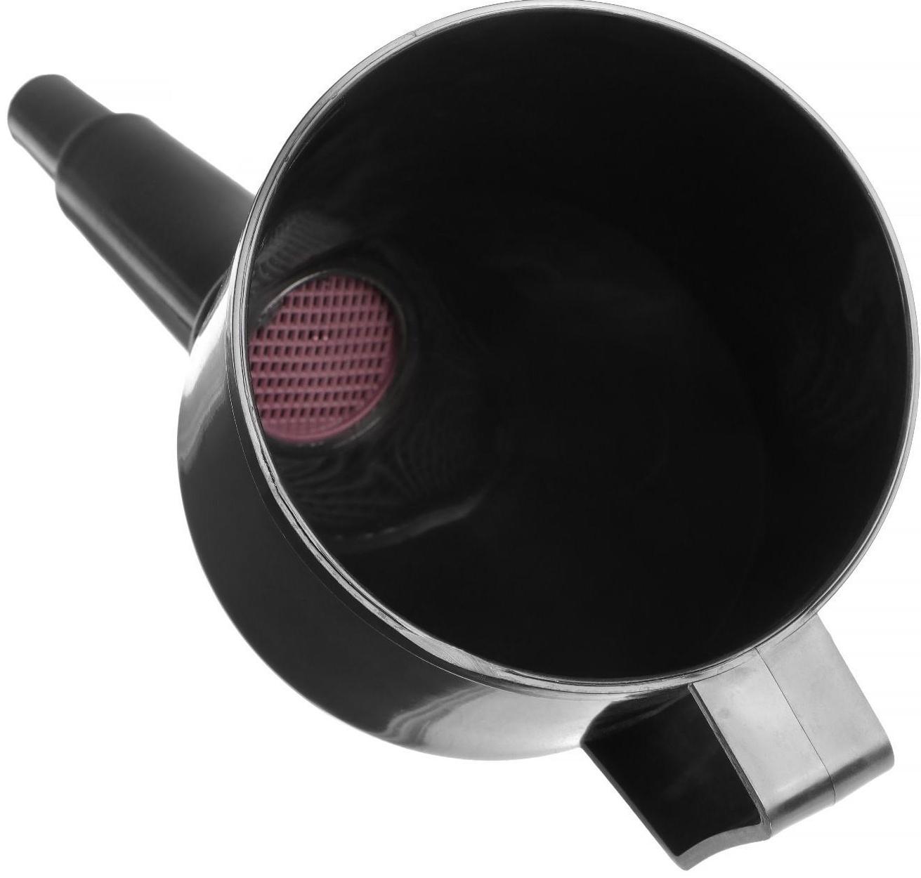 Воронка TORSO Для ГСМ с сеткой, диаметр 12 см, высота 27 см, МИКС