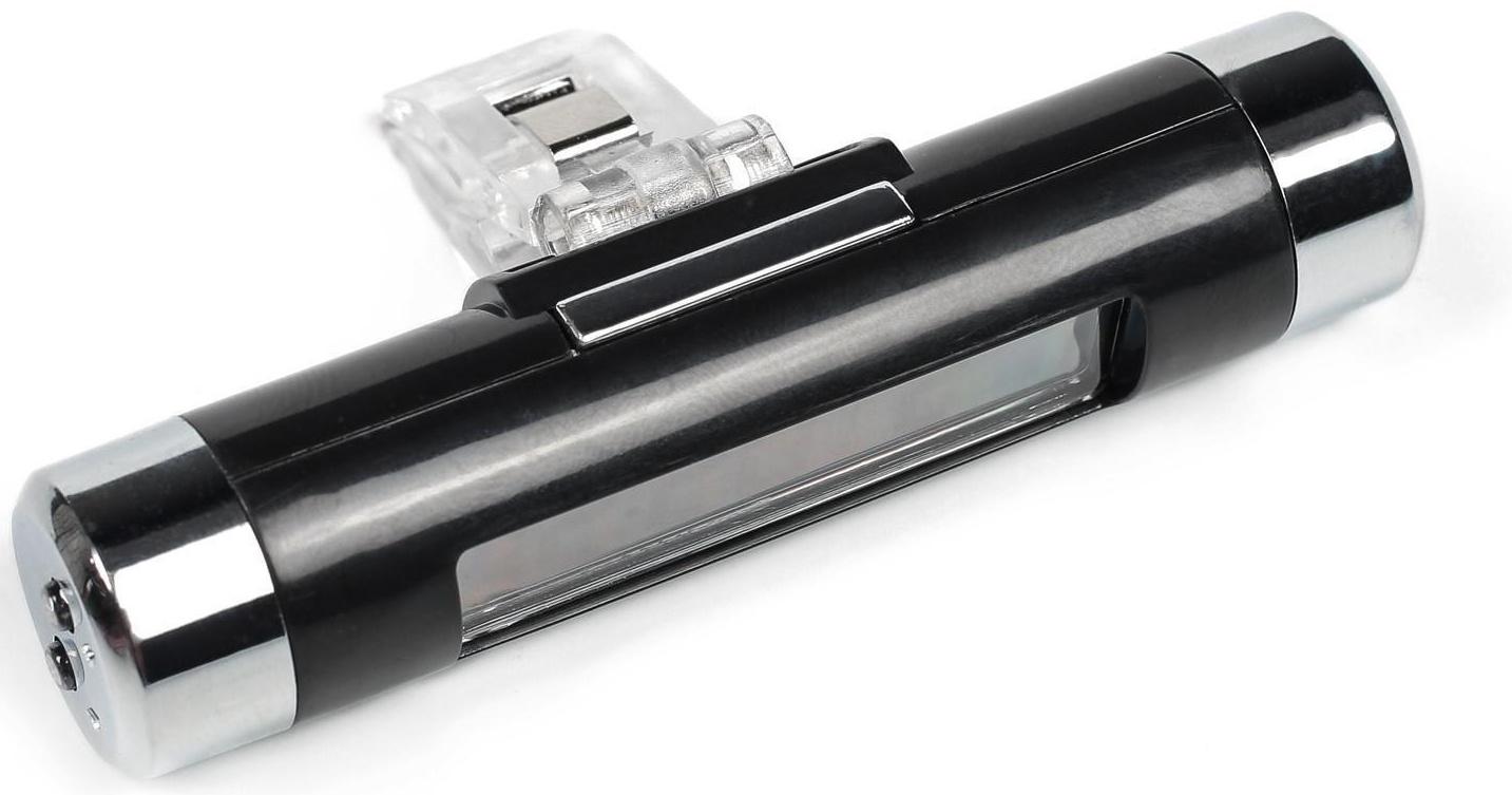 Часы-термометр автомобильные в дефлектор